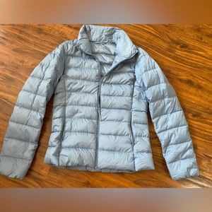 light blue xxs lightweight puffer